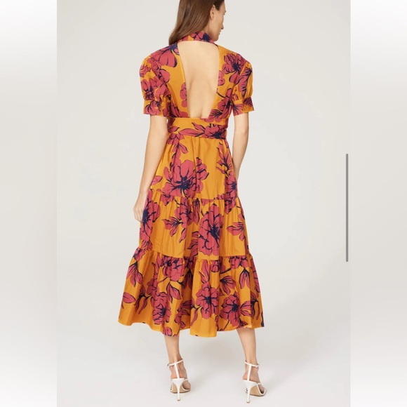 Marissa Webb Collective Cutout Short Sleeved Floral Shirt Dress - Picture 2 of 11